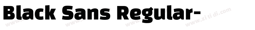 Black Sans Regular字体转换 Black Sans Regular字体转换